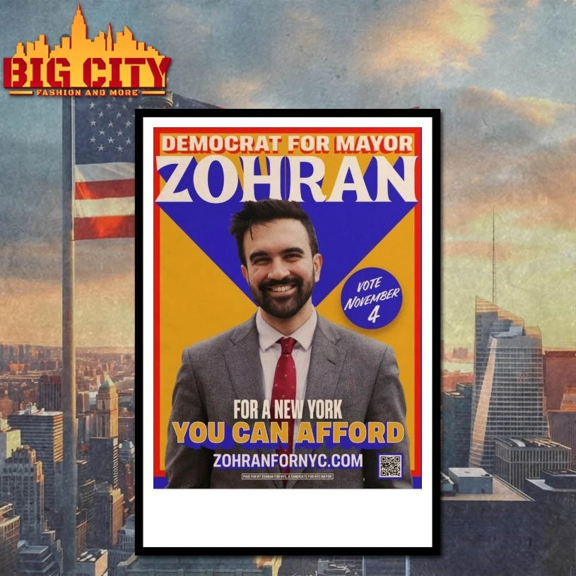 Democrats For Mayor Zohran For a New York You Can Afford poster shirt