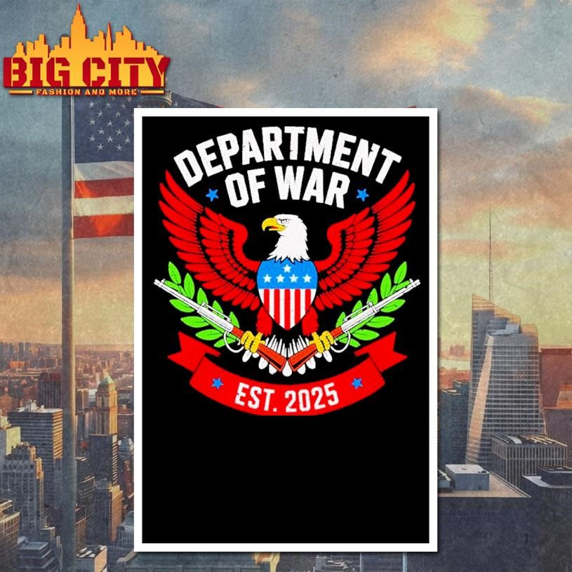 Department Of War Est 2025 Red Eagle Shirt