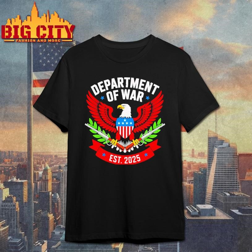 Department Of War Est 2025 Red Eagle Shirt