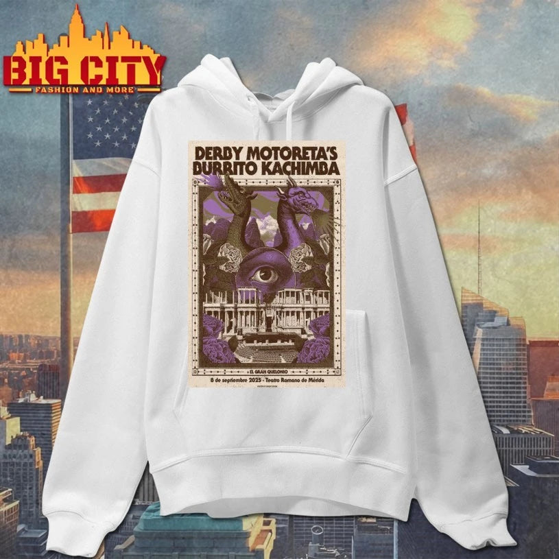 Derby Motoreta’s Burrito Kachimba Sept 8 2025 Poster shirt
