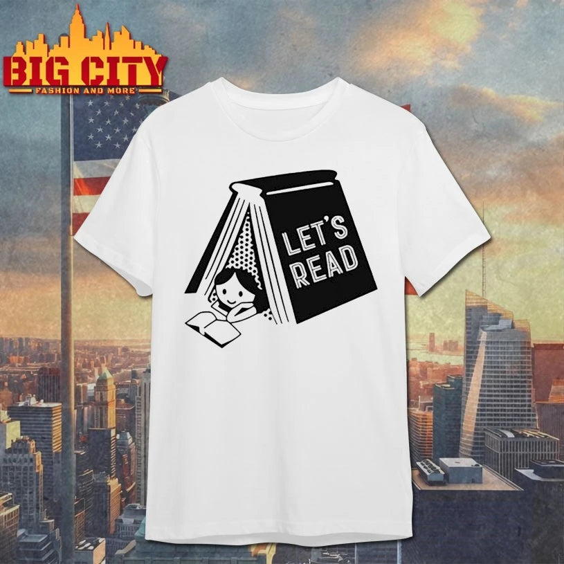 Derek Luh let’s read book shirt