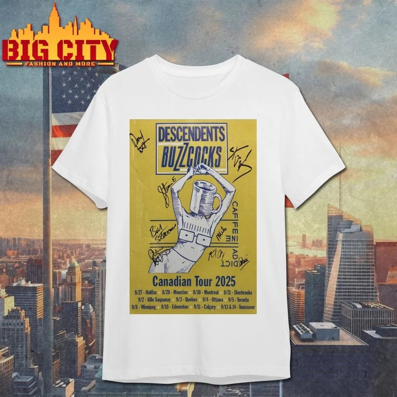 Descendent &amp; Buzzcocks Tour Aug &amp; Sept 2025 Signed Poster shirt