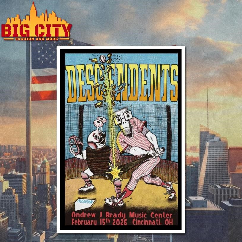 Descendents Feb 15th 2026 Cincinnati Poster Shirt