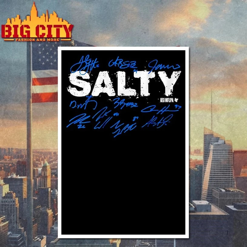 Detroit Football Salty Signatures shirt