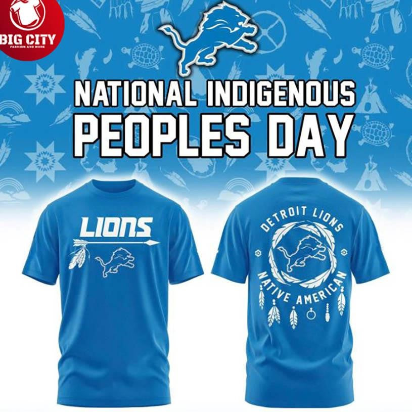 Detroit Lions National Indigenous 2025 Native American Day Shirt