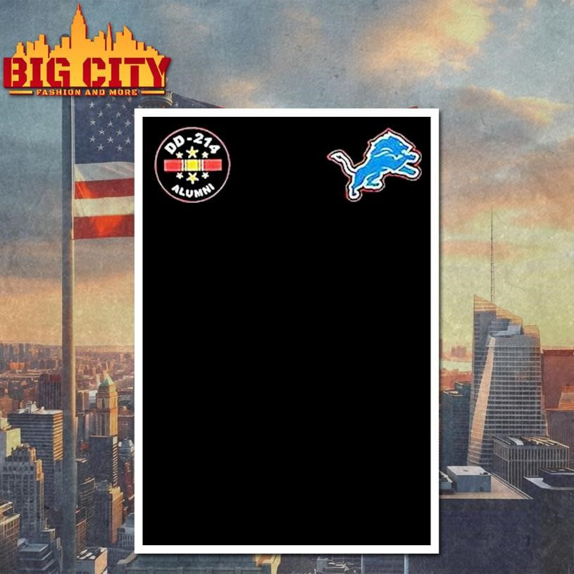 Detroit Lions Never Underestimate A Commanders Fan With A Dd 214 Logo Shirt