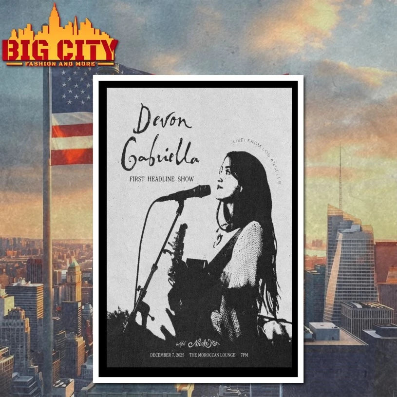 Devon Gabriella Los Angeles, CA Dec 7 2025 Poster shirt
