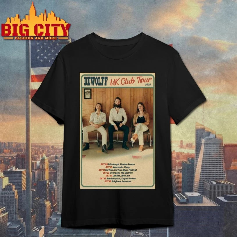 Dewolff Oct UK Club Tour 2025 Poster Shirts