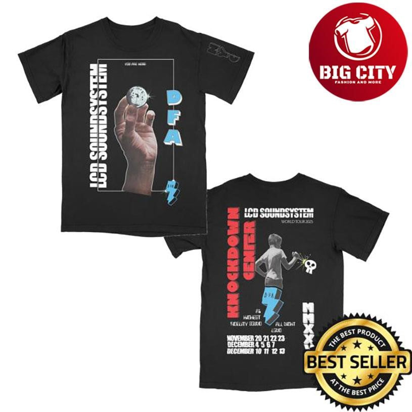 Dfa Records Lcd Soundsystem Knockdown Center 2025 Two Sided Shirt
