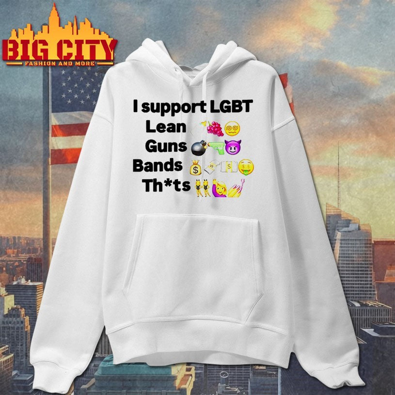 Die Finessing I Support Lgbt Lean Guns Bands Shirts
