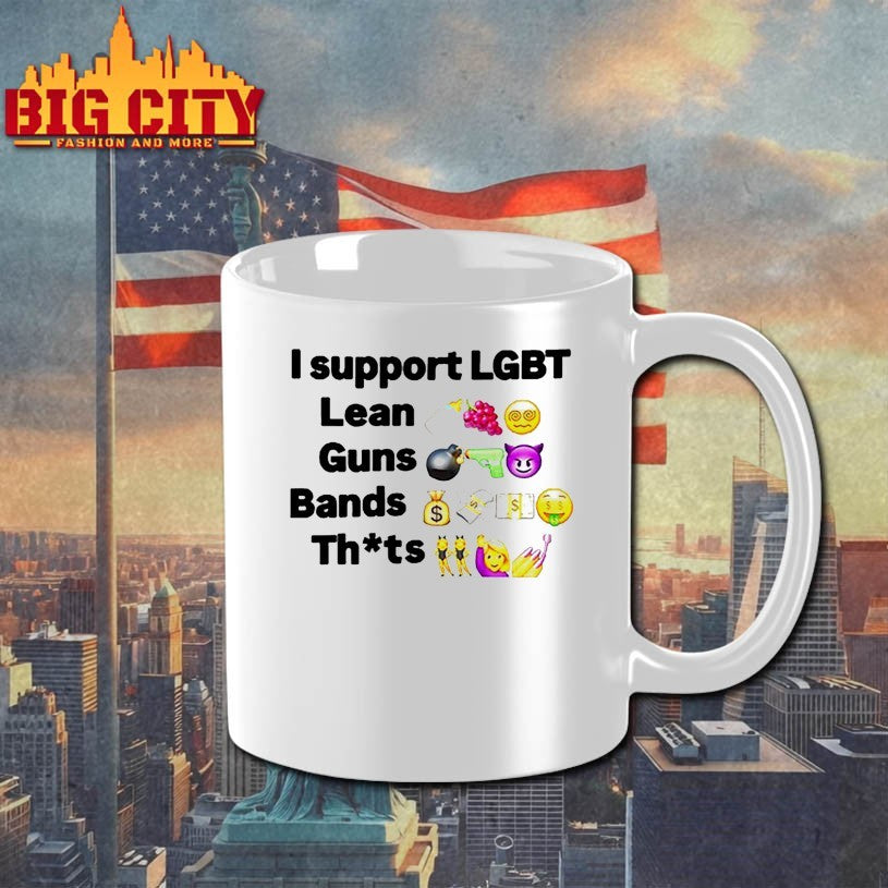 Die Finessing I Support Lgbt Lean Guns Bands Shirts