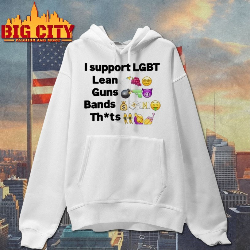 Die Finessing I Support Lgbt Lean Guns Bands Shirt
