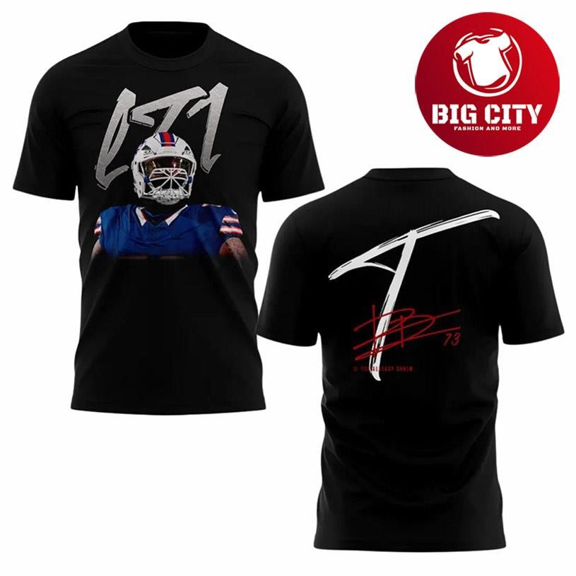 Dion Dawkins Bills LT1 Two Sided Shirt