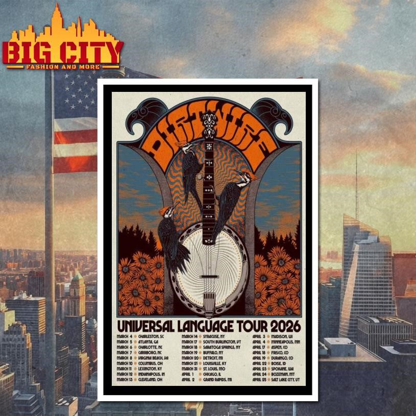 Dirtwire Universal Language Tour 2026 Poster Shirt