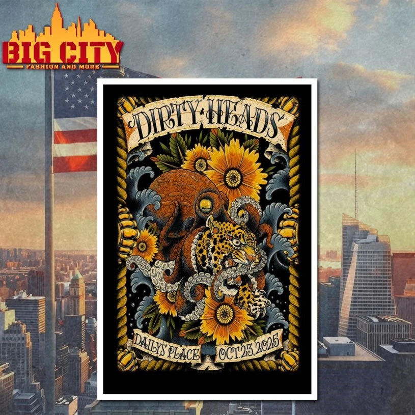 Dirty Heads Oct 23 2025 Jacksonville Tour Poster shirts