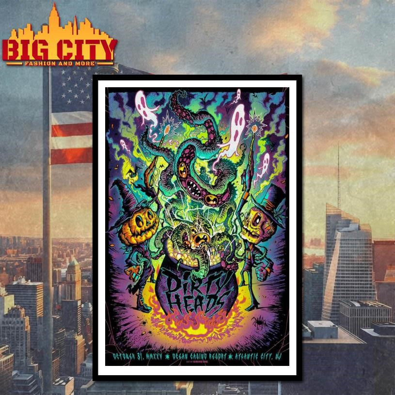 Dirty Heads Tour 2025 Oct 31 2025 Atlantic City, NJ Poster Shirt