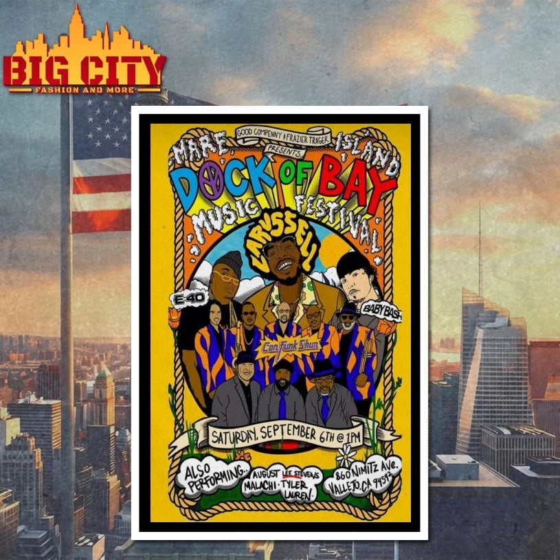 Dock Of Bay Music Festival 2025 Poster Shirt