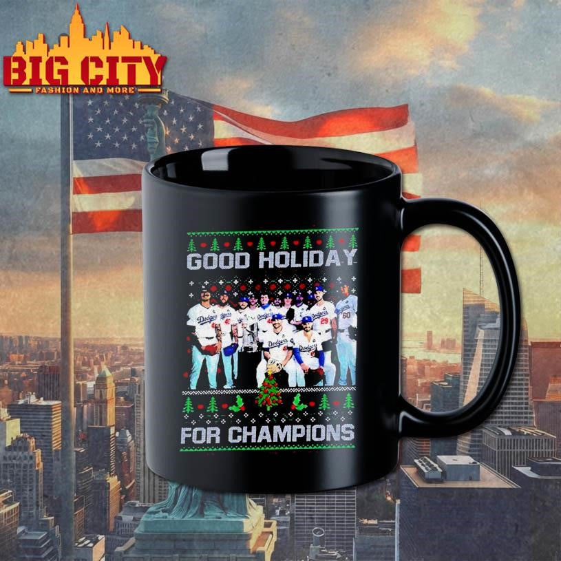 Dodgers Good Holiday For Champions 2025 Christmas Shirt
