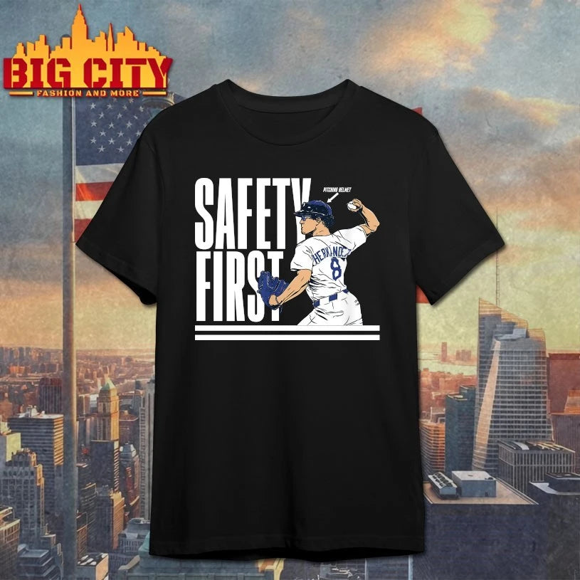 Dodgers Kike Hernandez Safety First T-shirts