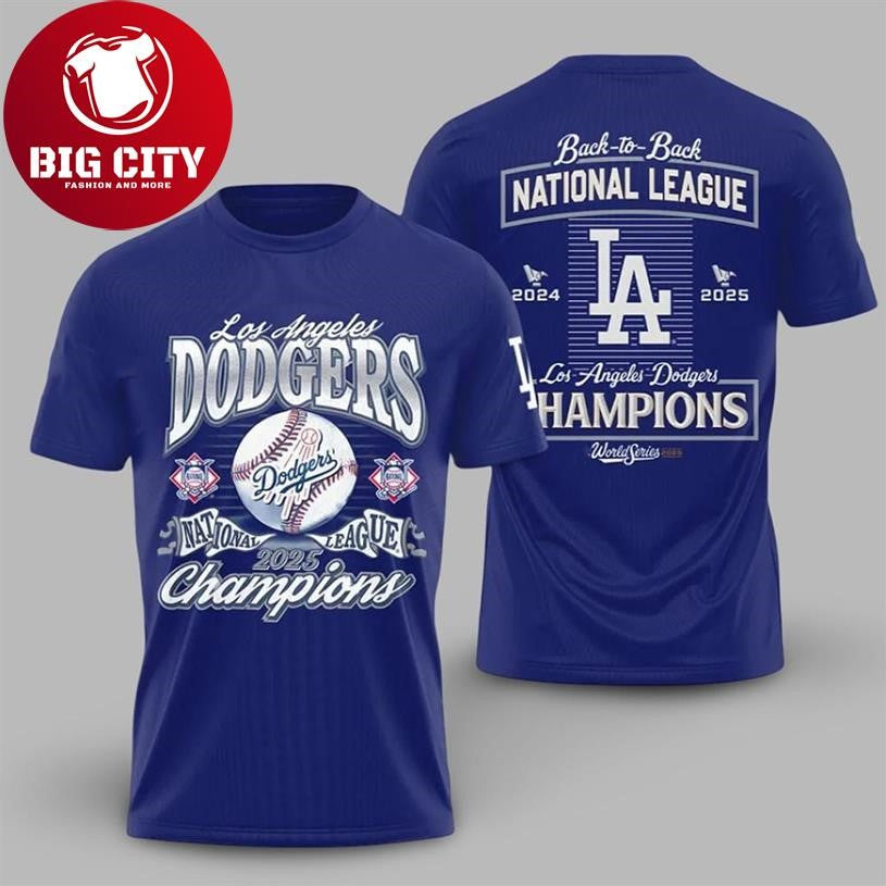 Dodgers National League 2025 Champions World Series Two Sided Shirt