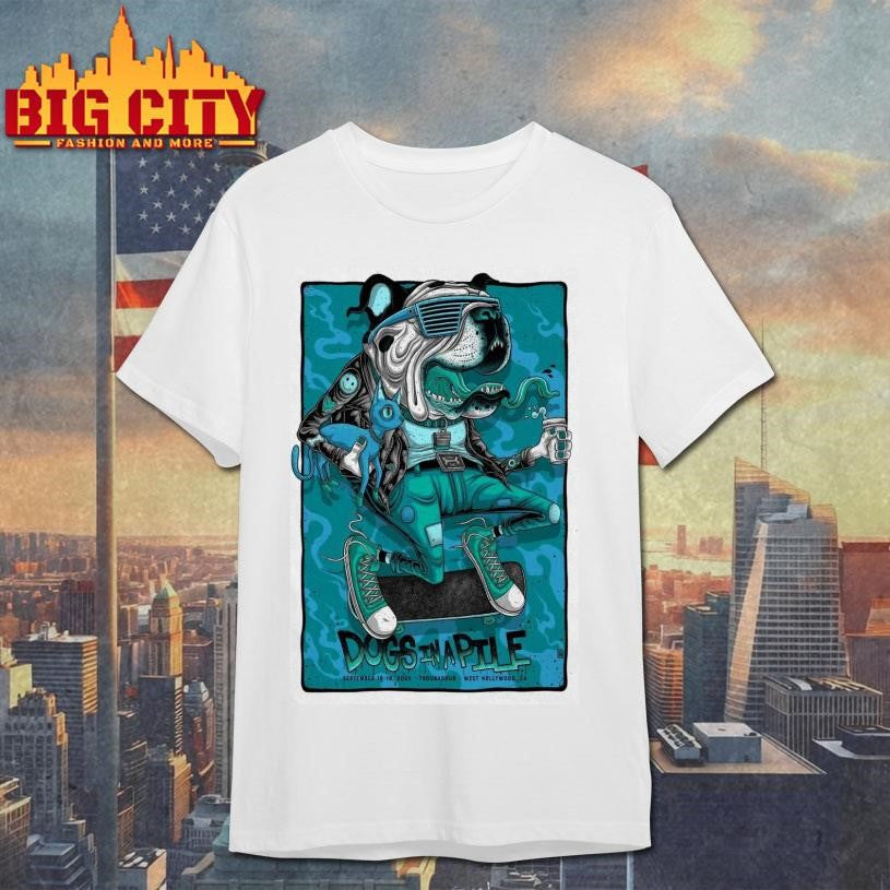 Dogs In A Pile West Hollywood Concert Poster Shirt