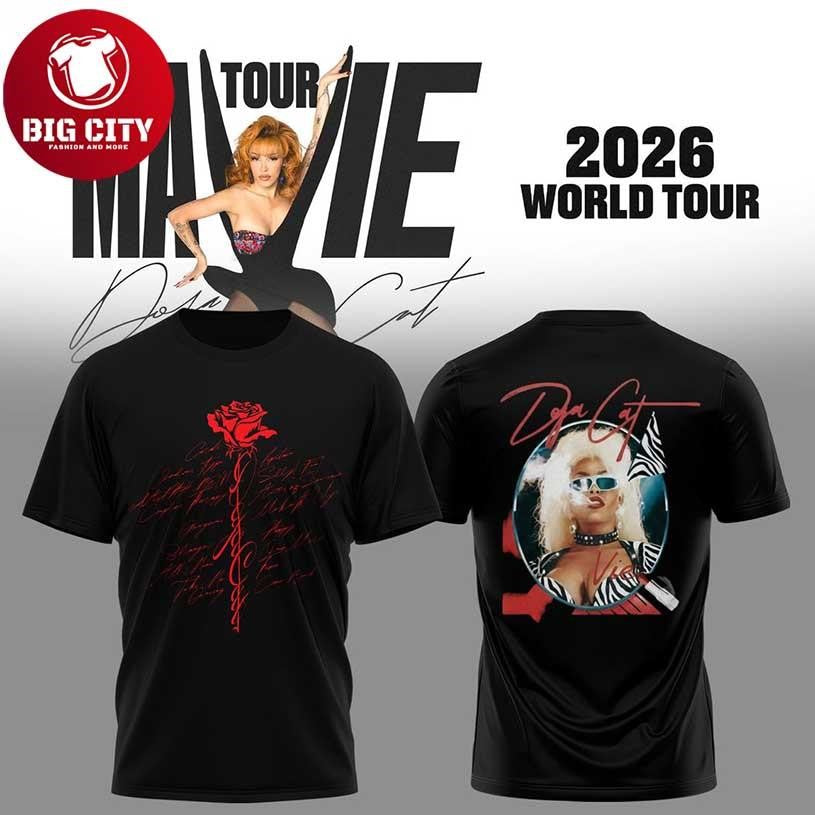 Doja Cat Ma Vie World Tour 2026 Fan Two Sided Shirt