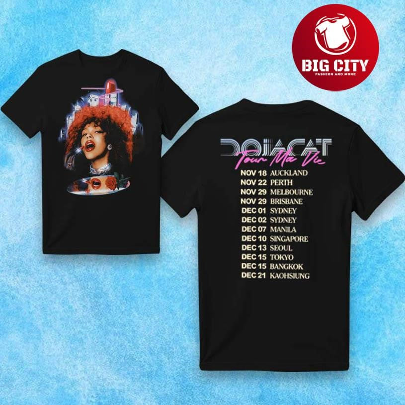 Doja Cat Tour Ma Vie 2025 Two Sided Shirt