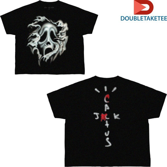 Don Toliver x Scream x Cactus Jack Airbrush Ghostface T-shirts