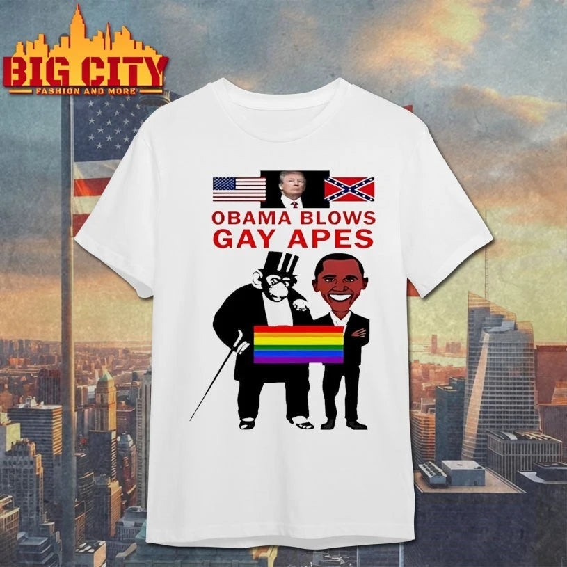 Donald Trump Obama Blows Gay Apes shirt