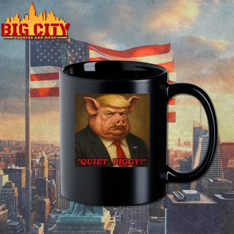 Donald Trump Quiet Piggy meme photo shirt