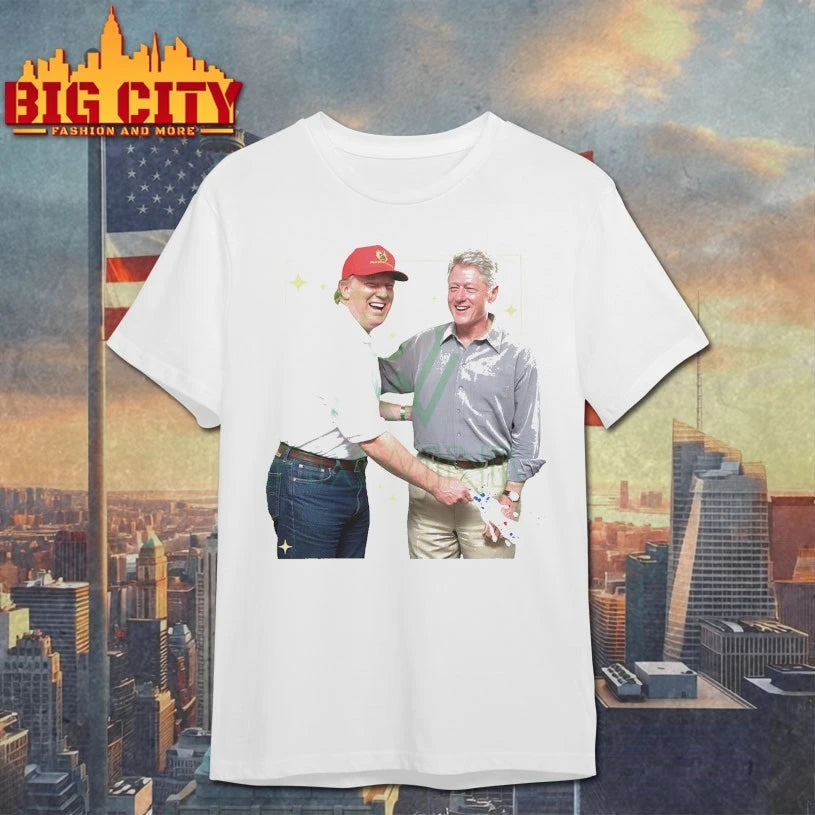 Donald Trump and Bill Clinton Blowing Bubba Big Beautiful Bill Political Statement Shirt