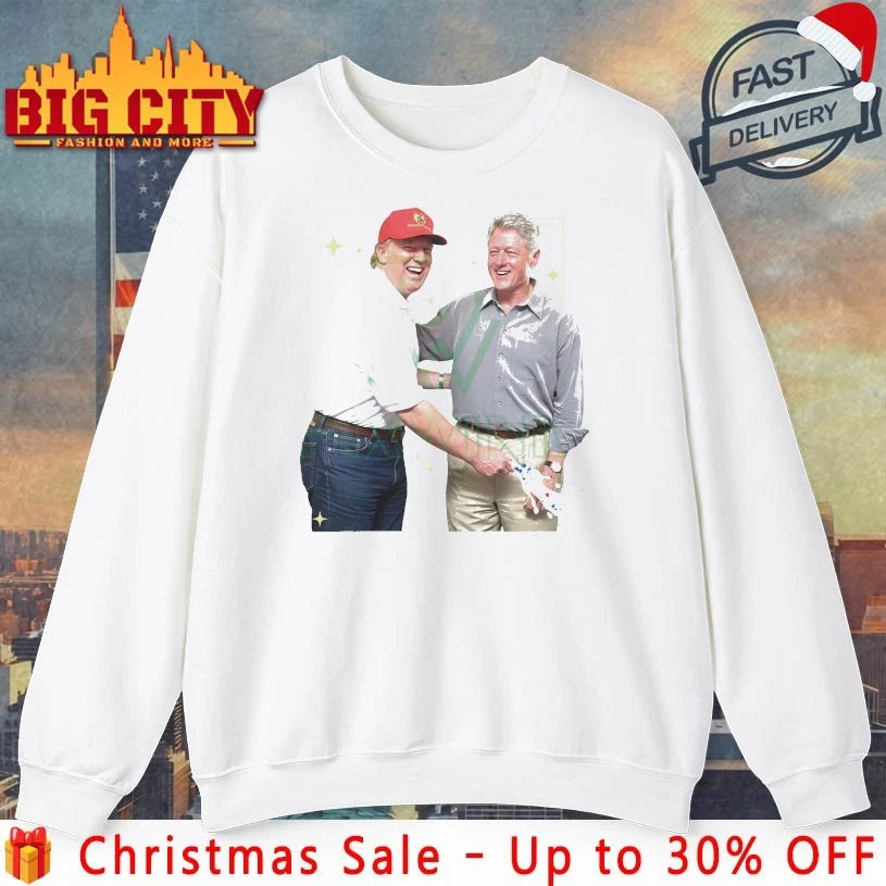 Donald Trump and Bill Clinton Blowing Bubba Big Beautiful Bill Political Statement Shirt