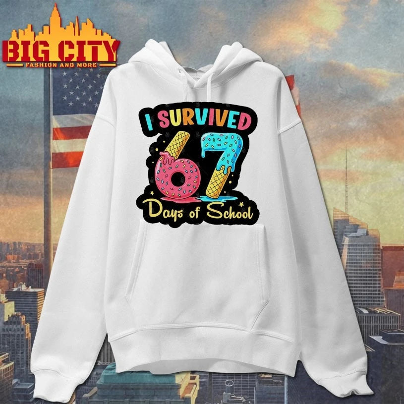 Donuts I Survived 67 Days of School shirt