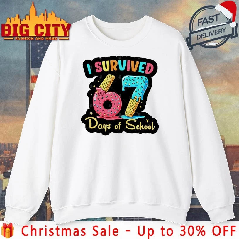 Donuts I Survived 67 Days of School shirt