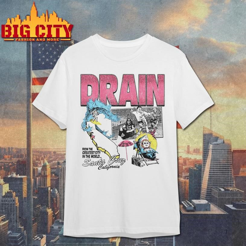 Drain Santa Cruz California 2025 Tour Shirt