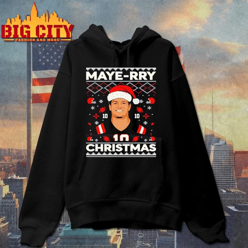 Drake Maye Maye-rry Ugly Christmas Shirt