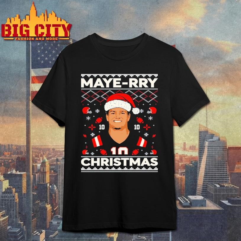 Drake Maye Maye-rry Ugly Christmas Shirt