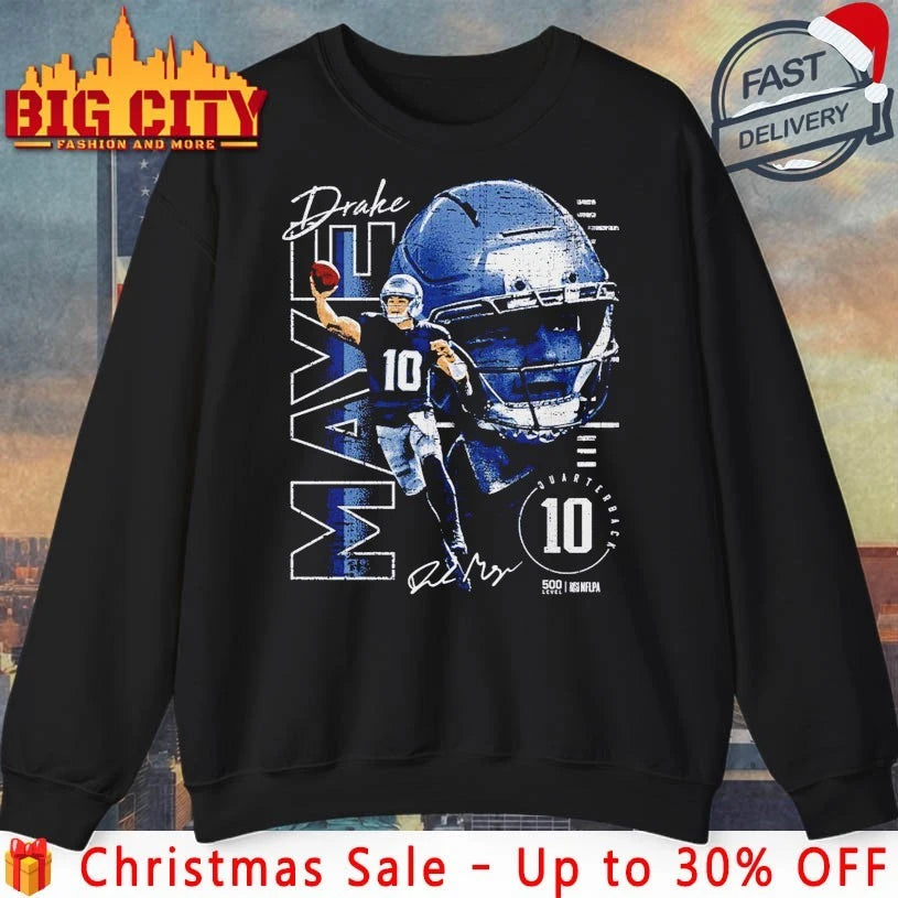 Drake Maye New England Vertical Name signature Shirt