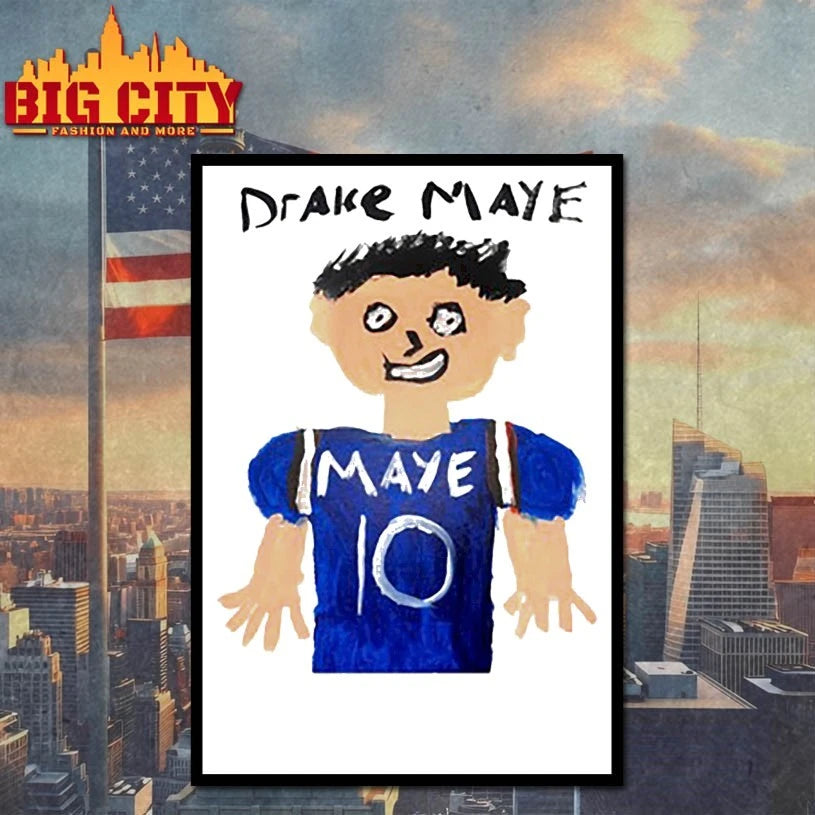 Drake Maye Painting White shirt