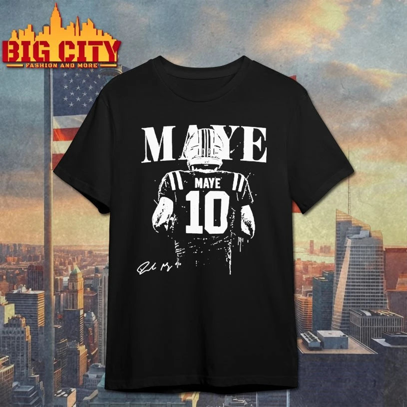 Drake Maye QB Football signature shirt