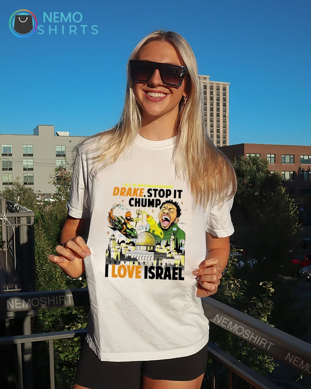 Drake stop it chump I love Israel Kendrick Lamar shirt