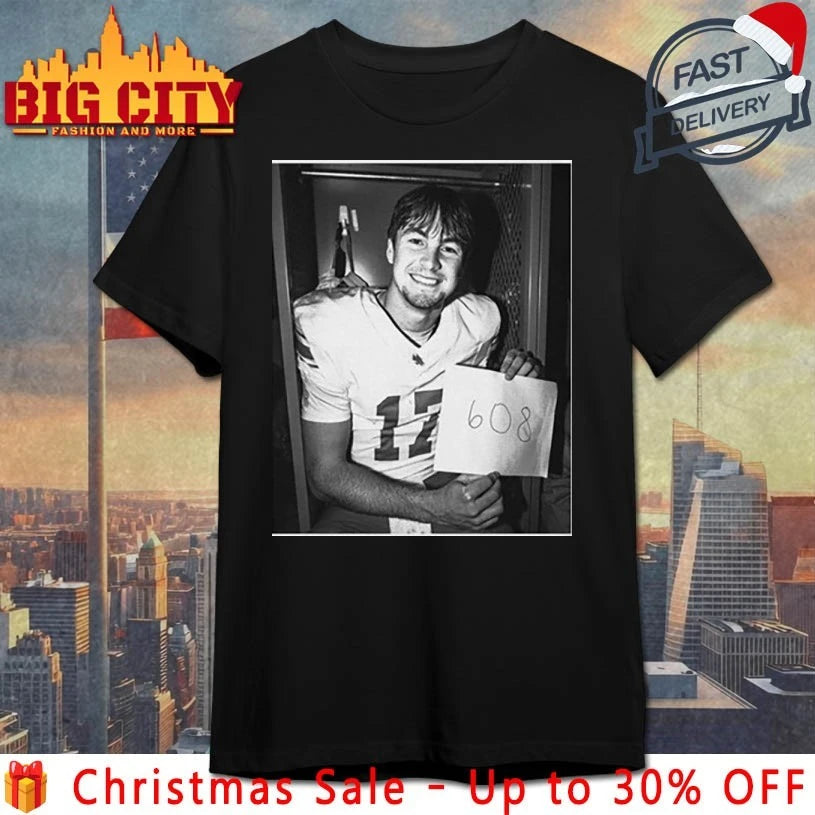 Drew Mestemaker North Texas Mean Green 608 B&amp;W shirt