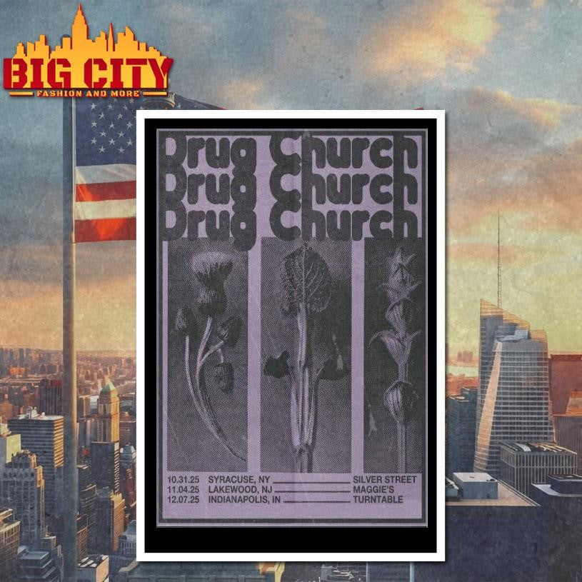 Drug Church Tour 2025 Poster Shirt