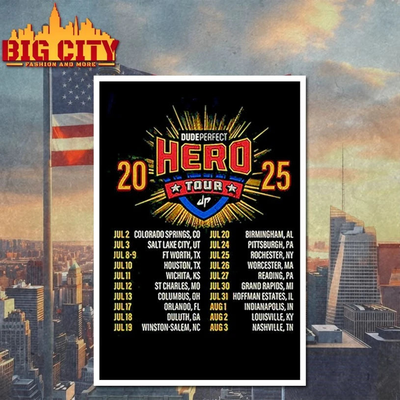 Dude Perfect Hero Tour Shirts