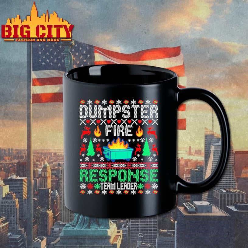 Dumpster Fire Response Team Leader Ugly Xmas Shirt