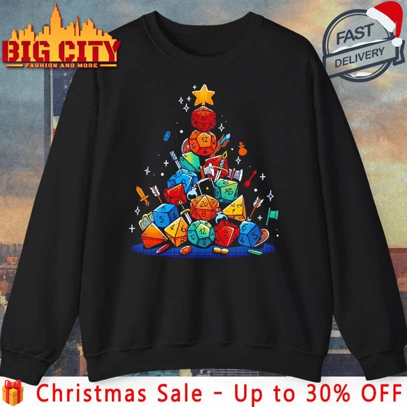 Dungeon christmas tree 2025 christmas shirt