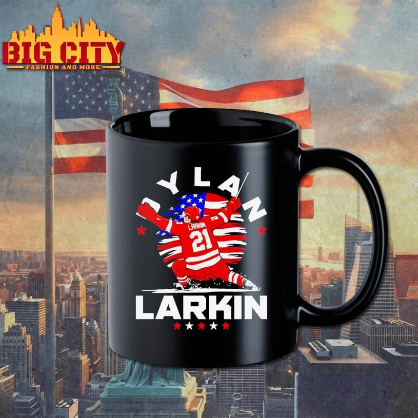 Dylan Larkin Detroit USA Flag Celebration graphic Shirt