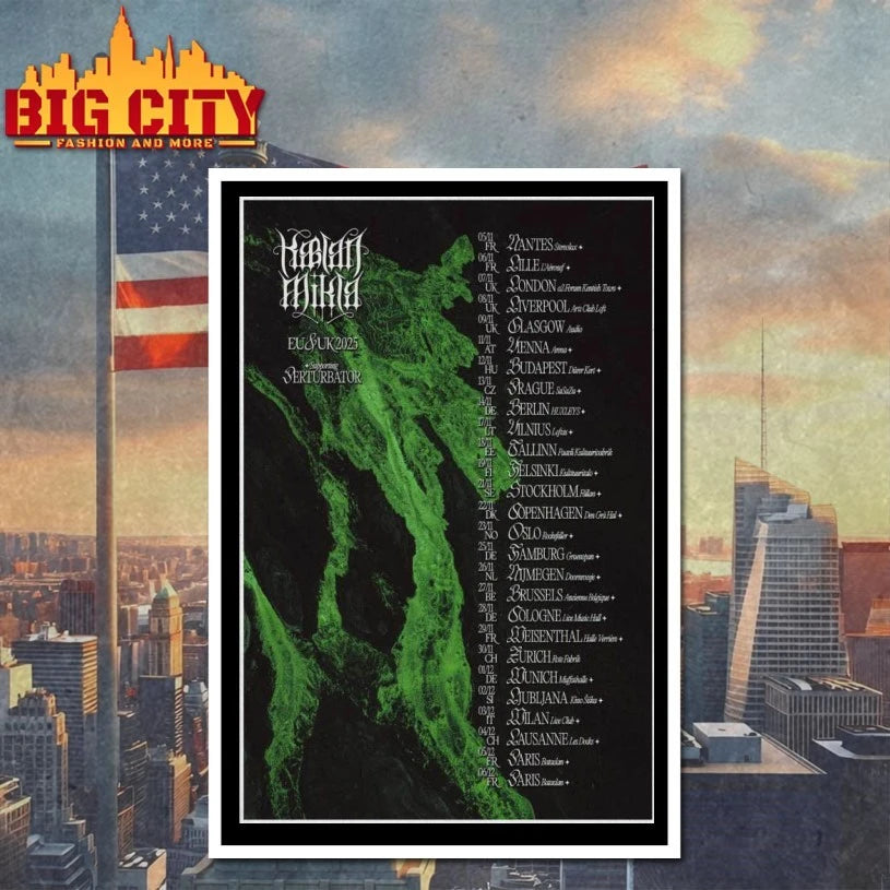 EU &amp; UK Tour 2025 Kaelan Mikla Poster shirt