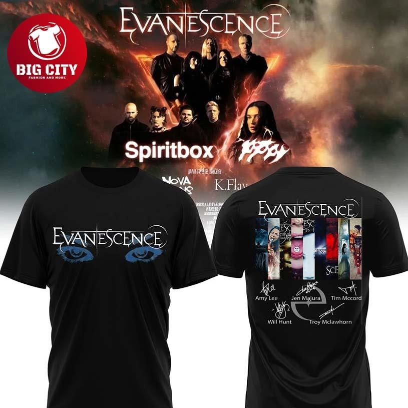 EVANESCENCE US and UK World Tour 2026 Two Sided Shirt
