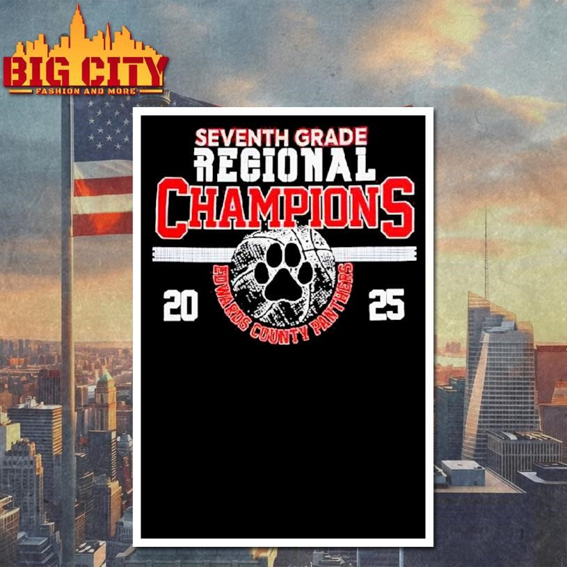 Official Ec Panthers Seven Grade Regional Champions Shirt